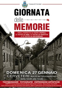 Locandina Giornata delle Memorie