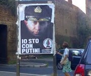Gay - Manifesti ‘Io sto con Putin’