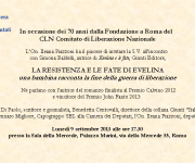 Oggi alla Camera Sel ricorda i 70 anni della Fondazione a Roma del CLN - La Resistenza e le Fate di Evelina‏