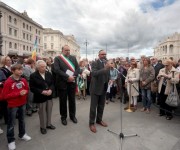 Trieste - targa annuncio delle leggi razziali promulgate dal Fascismo