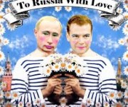 global kiss in to Russia With love