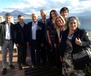 Giornalisti con  Brigitte Wilhelmer e Isabella Rauter - Austria e Campania unite nel turismo attraverso interessanti eventi in programma