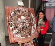 Quadri dipinti col vino