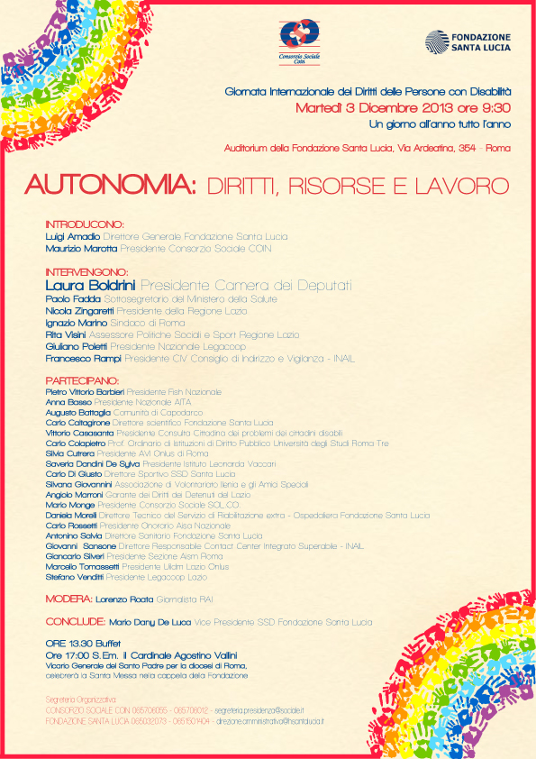 programma - AUTONIOMIA - Diritti, Risorse e lavoro
