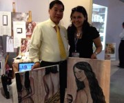 resoconto pittura col vino dall'Italia ad Hong Kong‏
