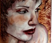 esibizione pittura col vino a Milano Settimana della Moda‏ - Arianna Greco