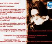 8 MARZO - CAMPAGNA DEL DIPARTIMENTO TUTELA VITTIME - NON FESTA DELLA DONNA MA DELLA PERSONA‏