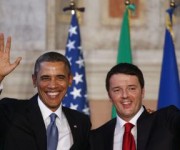 27 marzo 2014 - OBAMA con RENZI a Roma