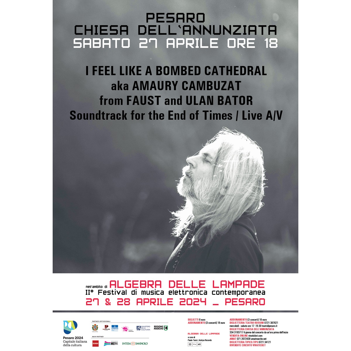 I feel like a bombed cathedral live a Pesaro 27 aprile 2024 il report