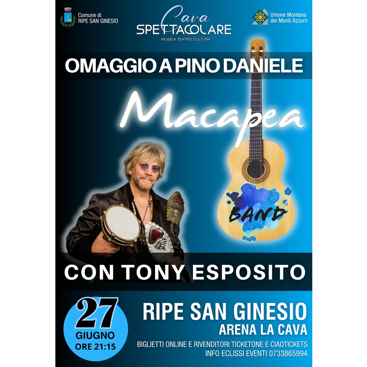 Macapea feat. Tony Esposito a Ripe San Ginesio foto