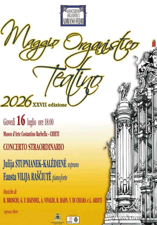Julia Stupnianek-Kalèdienè e Fausta Rasciute in concerto oggi a Chieti