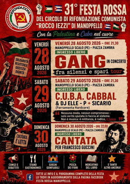 A Manoppello Scalo torna la Festa Rossa