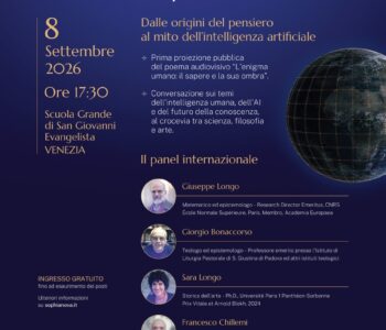 L’associazione SOPHIA NOVA presenta in anteprima nazionale “L’enigma umano: il sapere e la sua ombra” a Venezia
