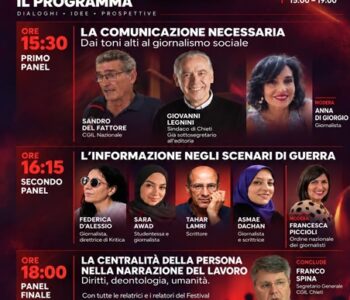 Prima edizione del Festival del Giornalismo Sociale della CGIL Chieti