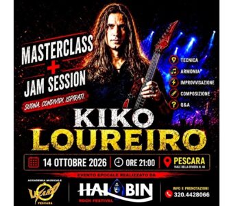 Kiko Loureiro a Pescara mercoledì 14 ottobre 2026